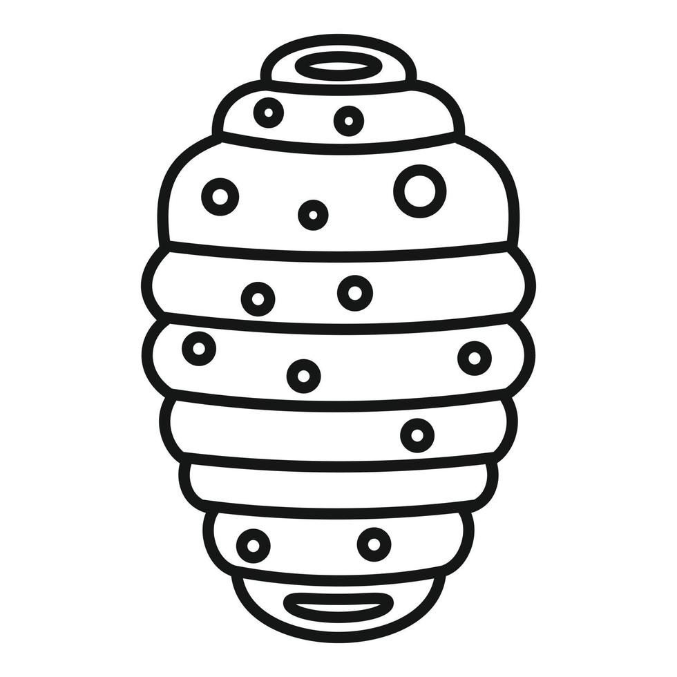 Parasite leech icon, outline style vector