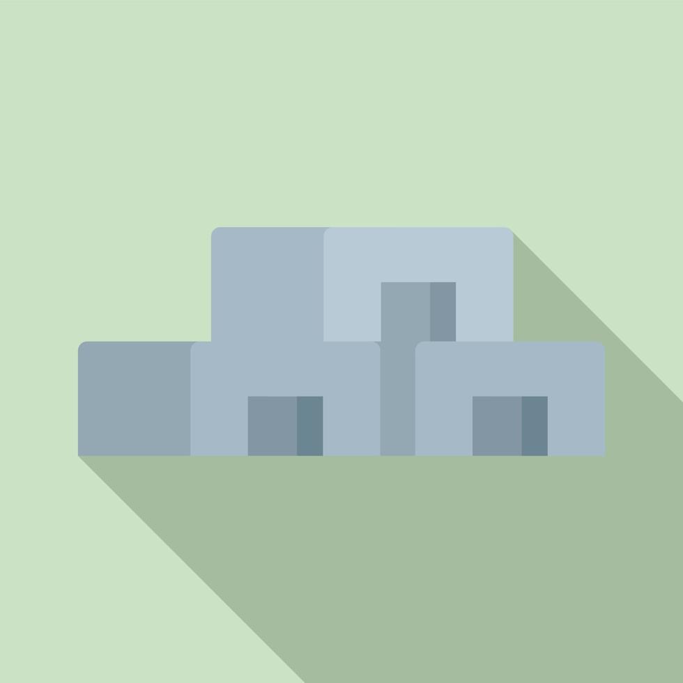 Construction blocks icon, flat style vector