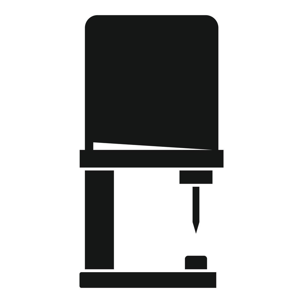 Piercing equipment icon, simple style vector