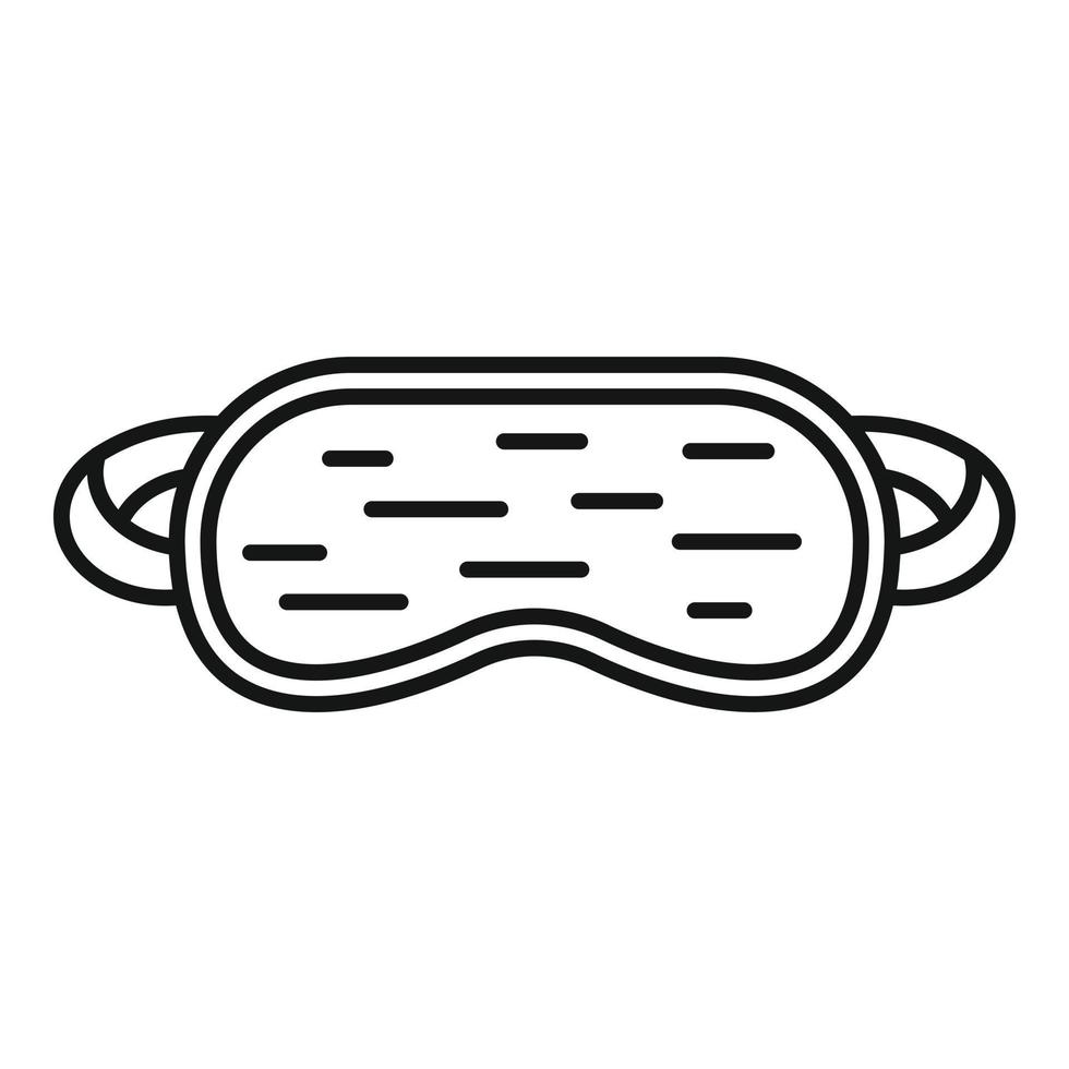 Soft sleeping mask icon, outline style vector