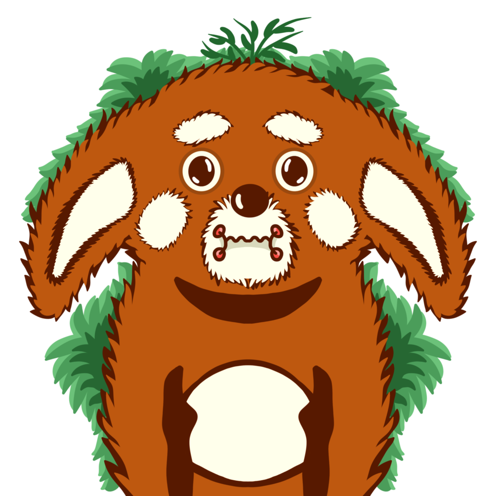 Cute Expression Panda Cartoon png