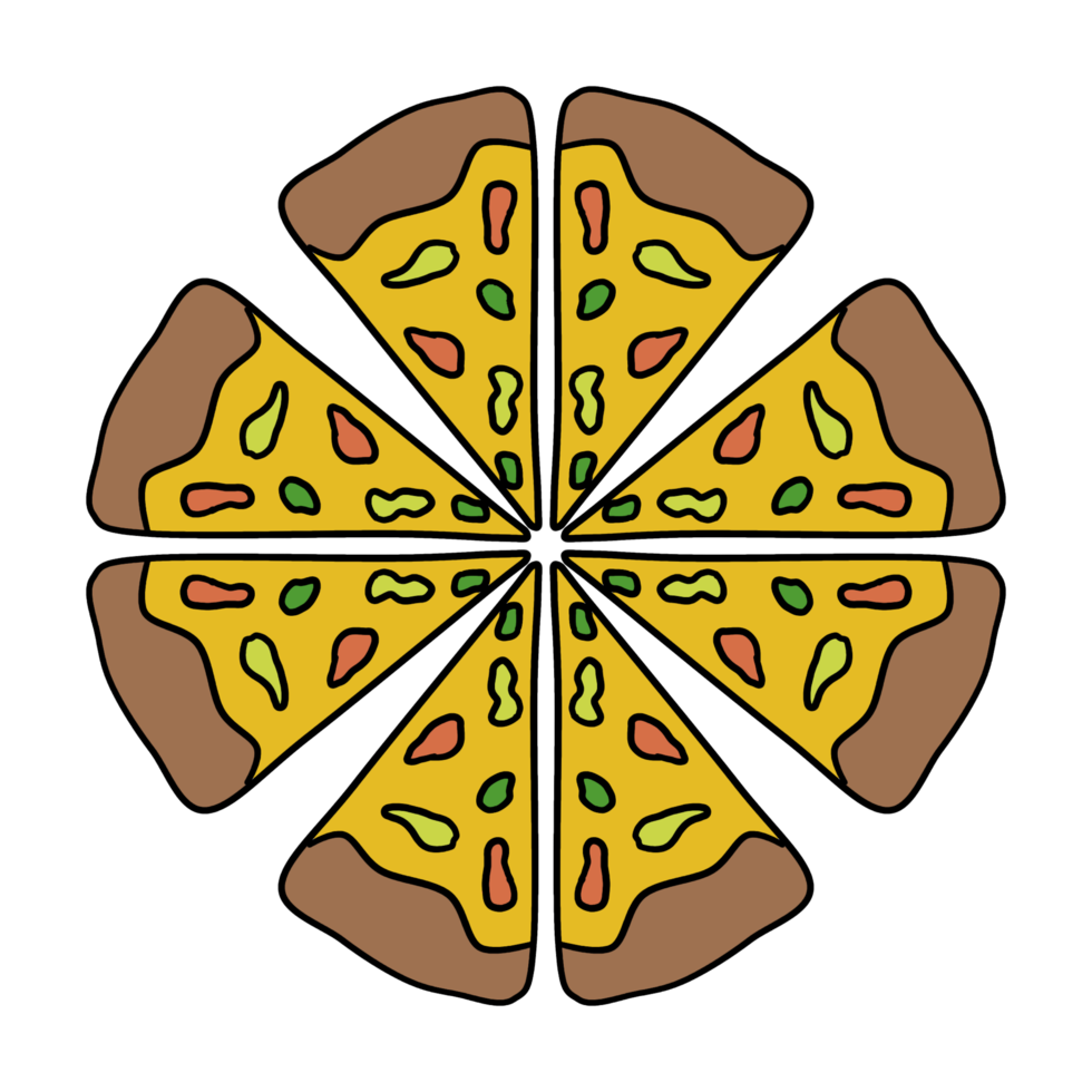 mat frukost pizza png