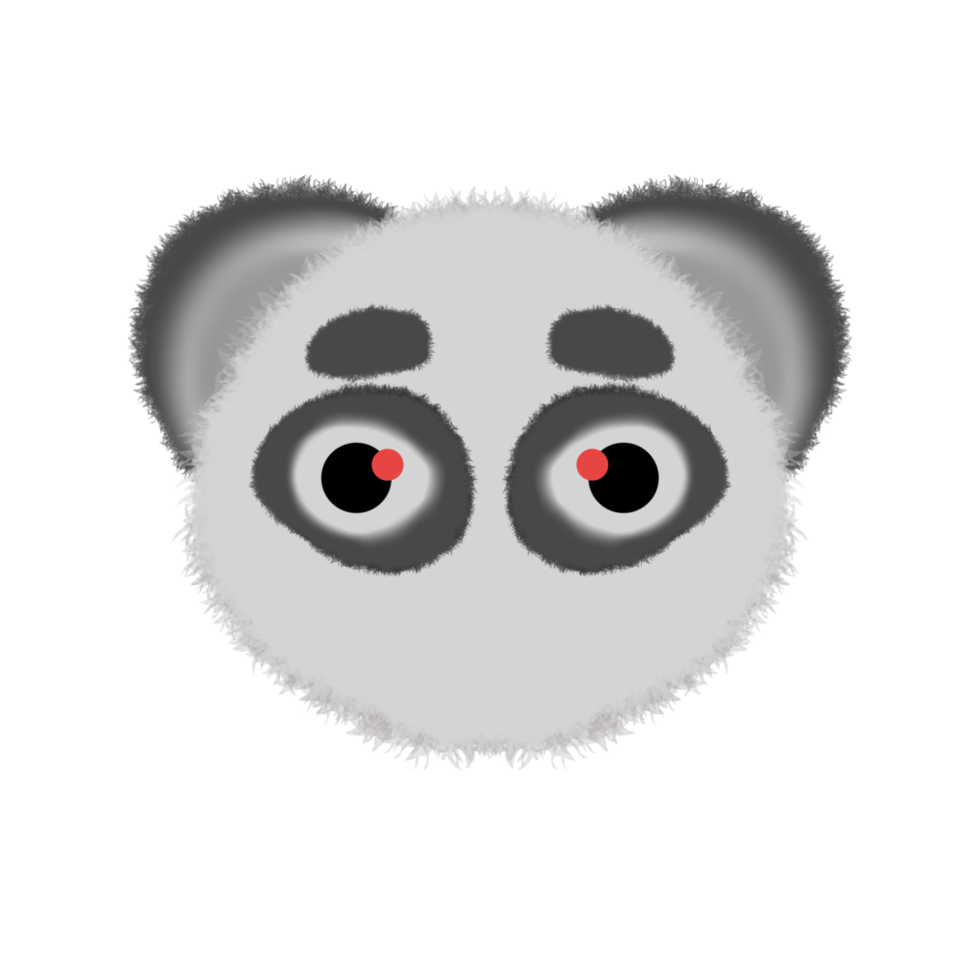 söt uttryck tecknad serie panda png