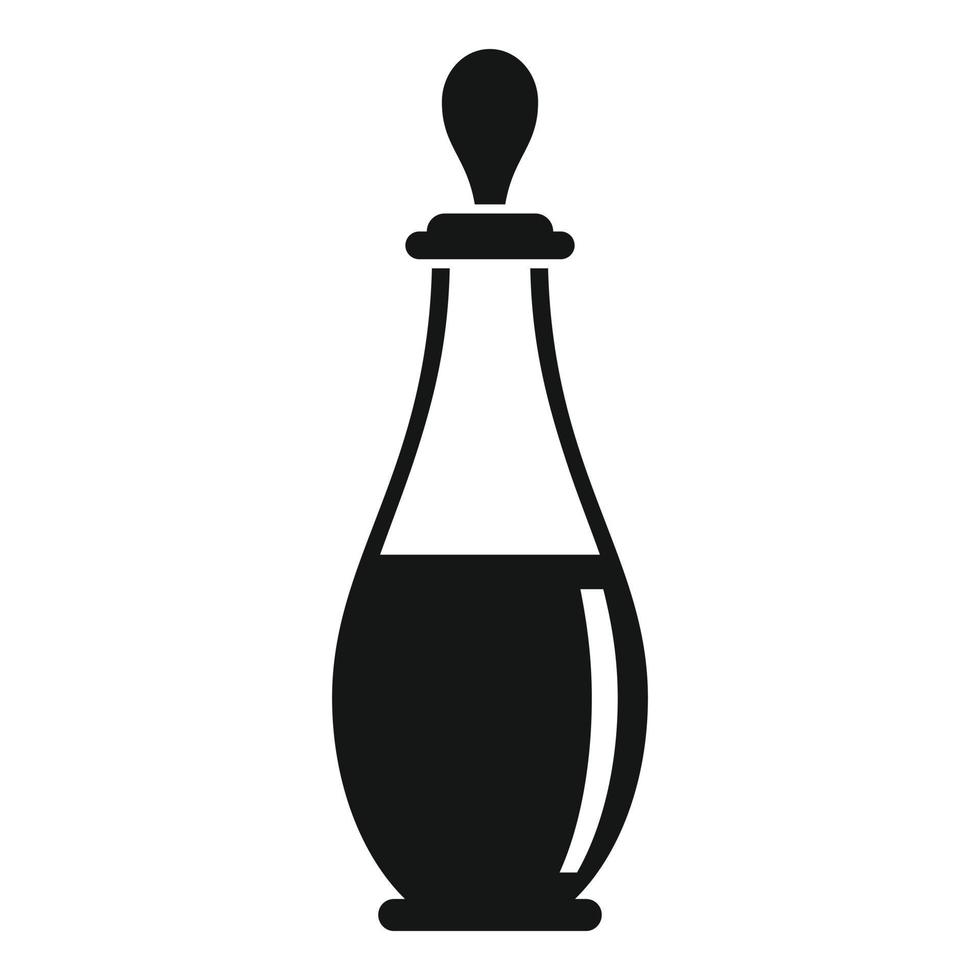 Dubai wine glass icon, simple style vector