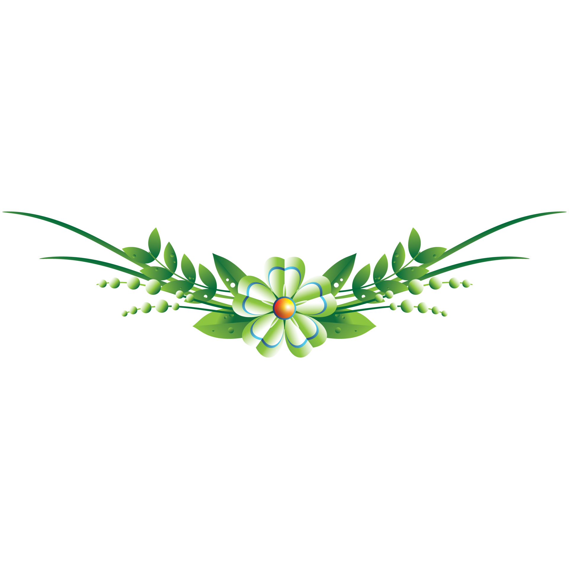 Flower horizontal frame for decoration 14500275 PNG