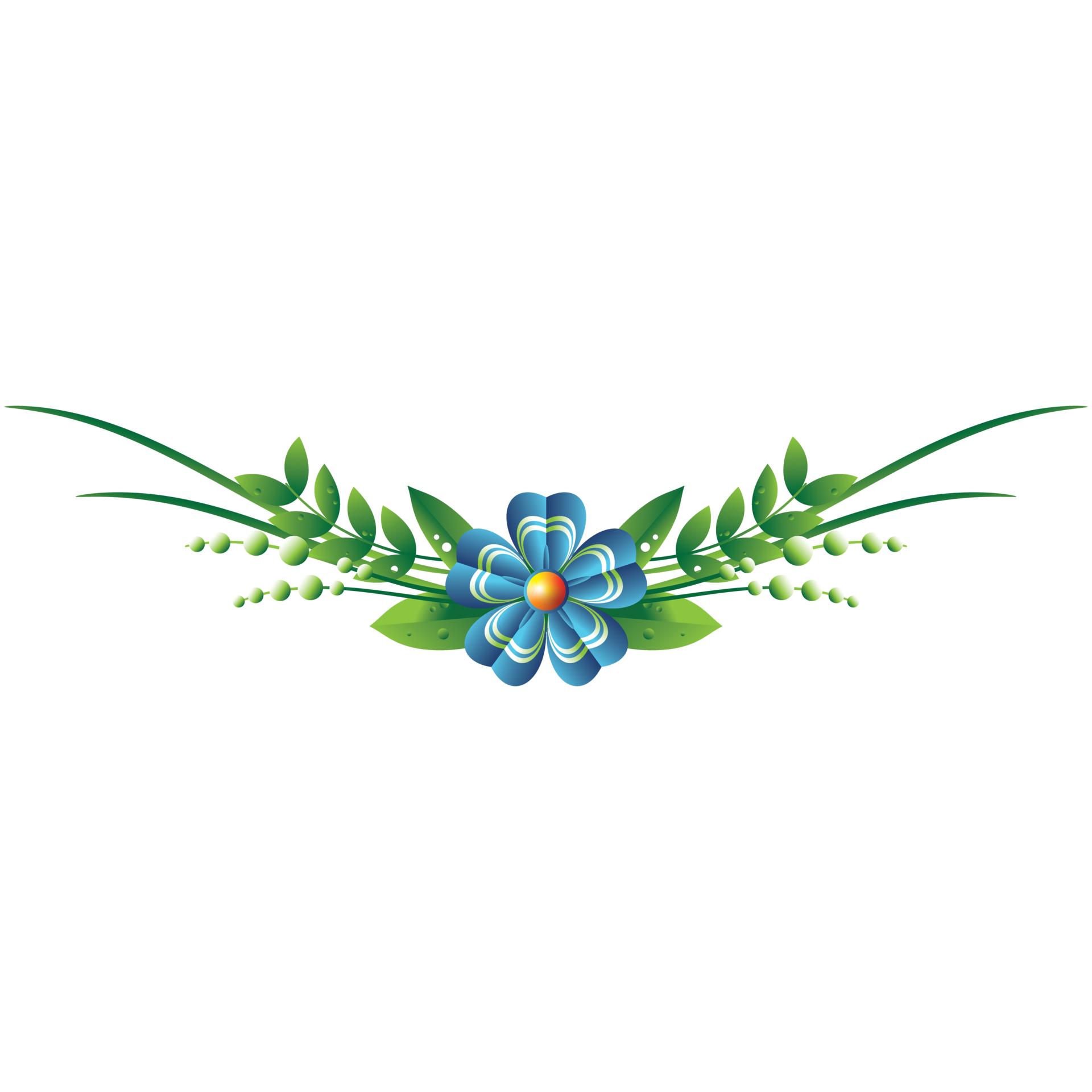 Flower horizontal frame for decoration 14500291 PNG
