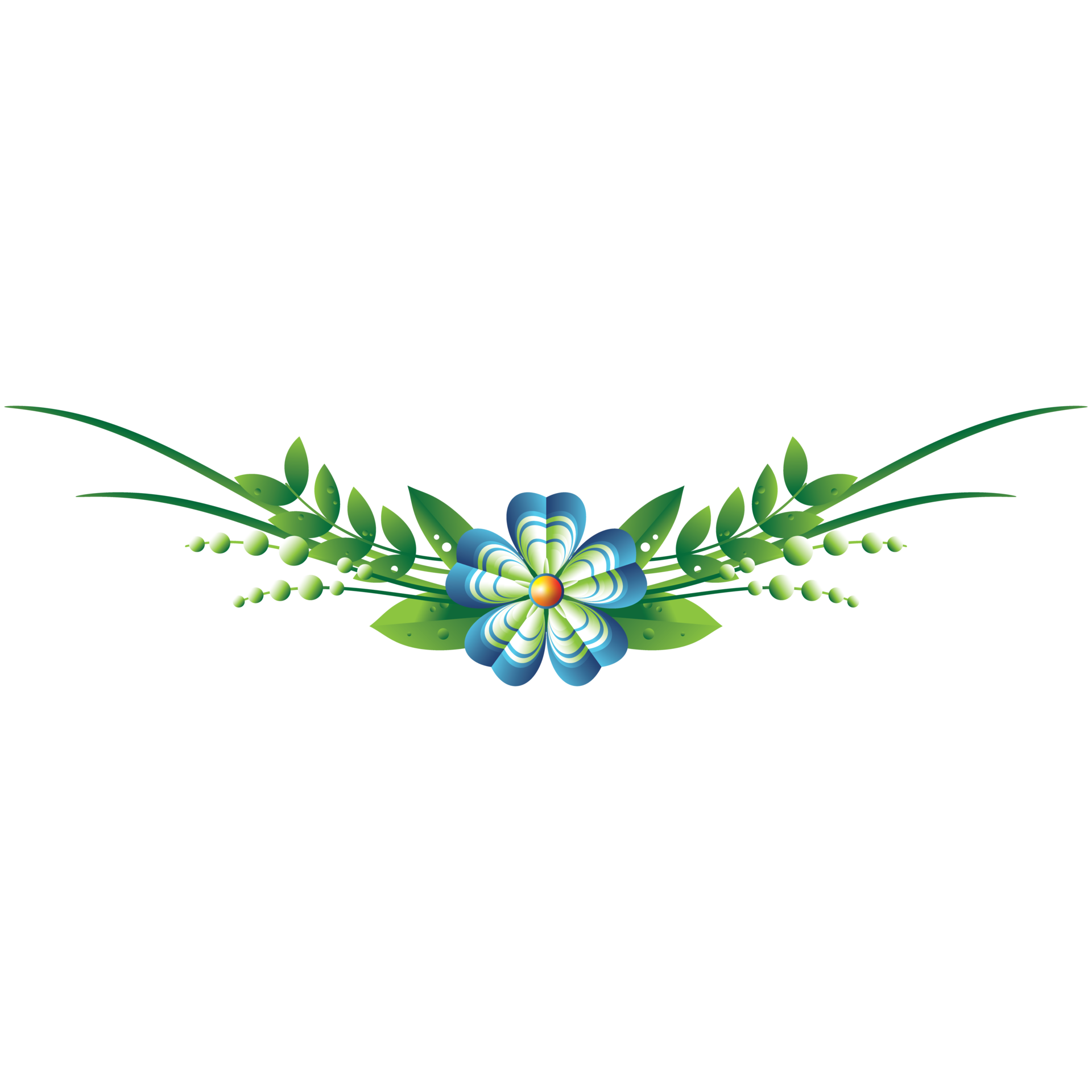 Flower horizontal frame for decoration 14500345 PNG