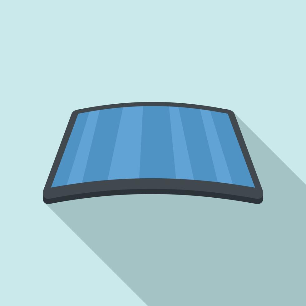 Computer flexible screen icon, flat style vector