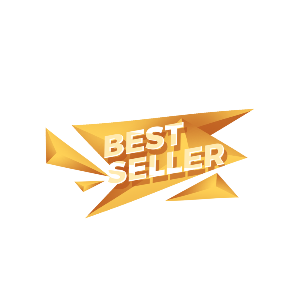 Promotional banner design best seller png