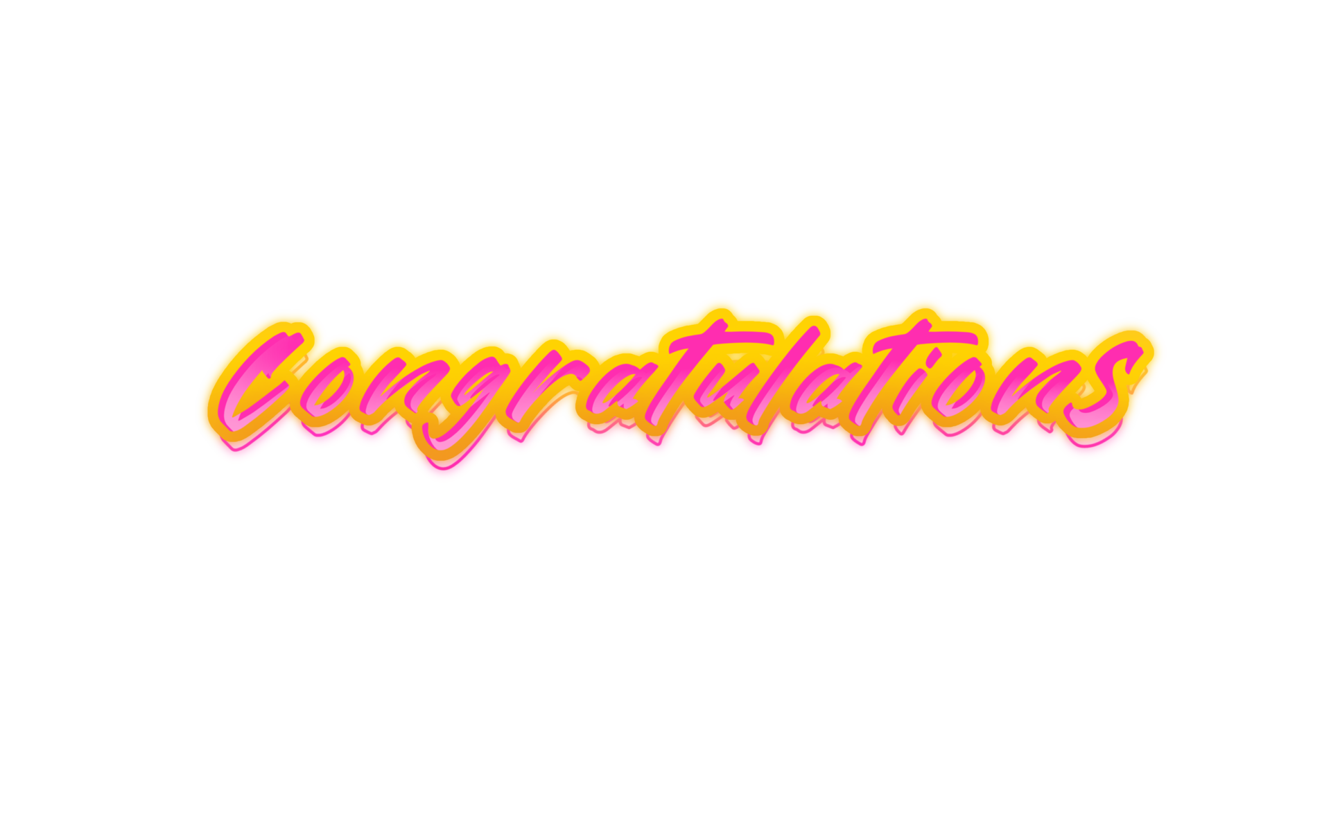 Congratulations Lettering Design 14500462 PNG
