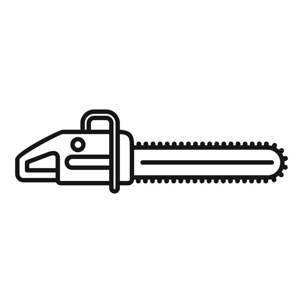Industry chainsaw icon, outline style vector