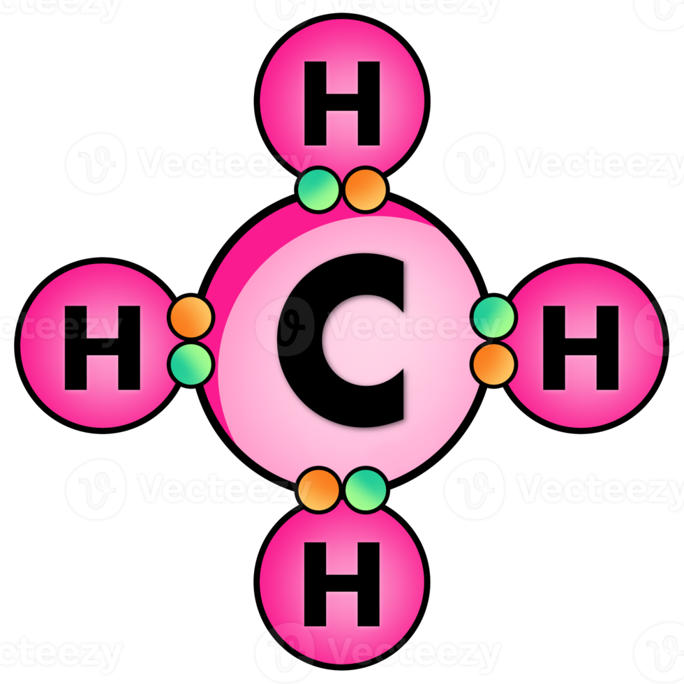 Methane gas structure png