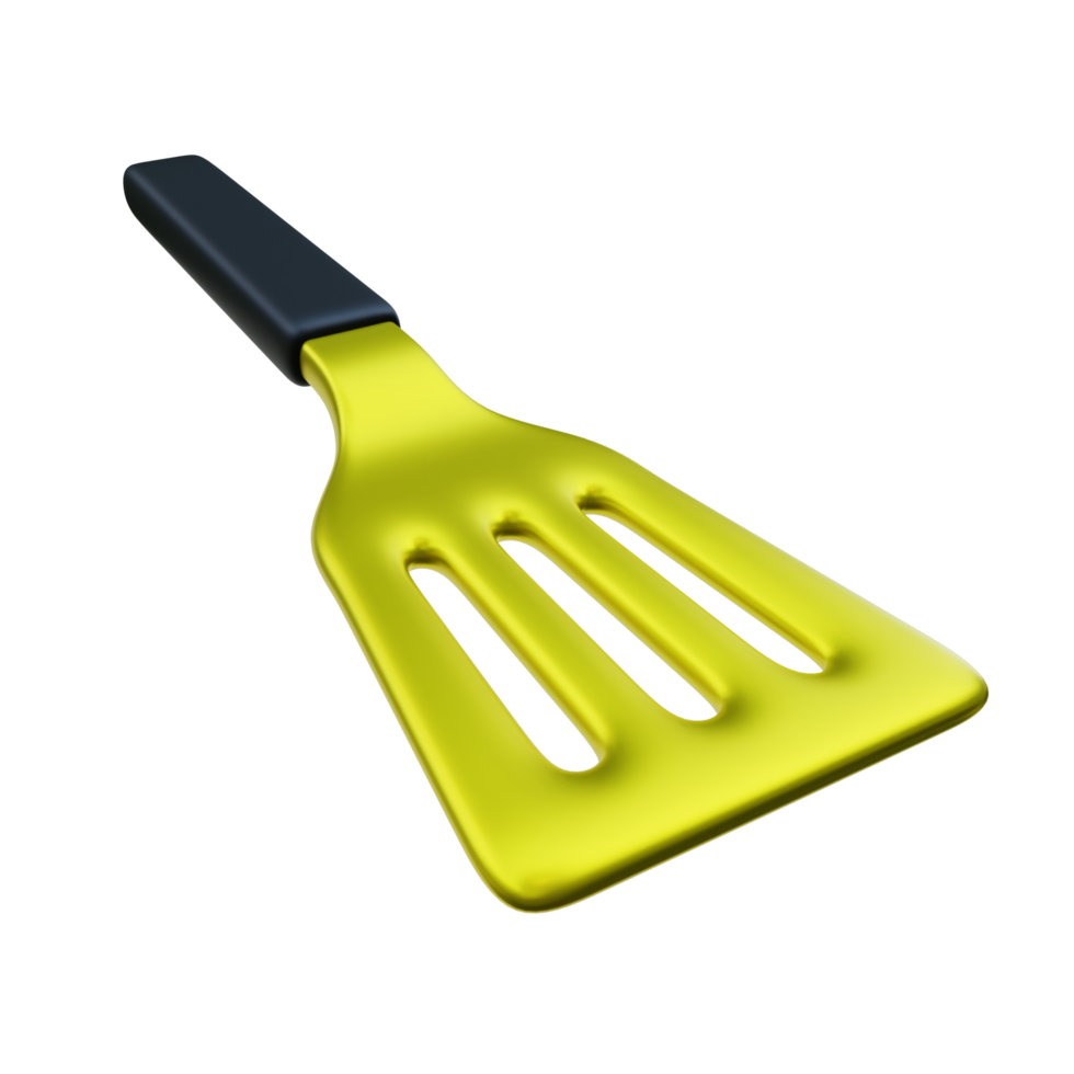 Luxury Gold Spatula 3d Illustration png