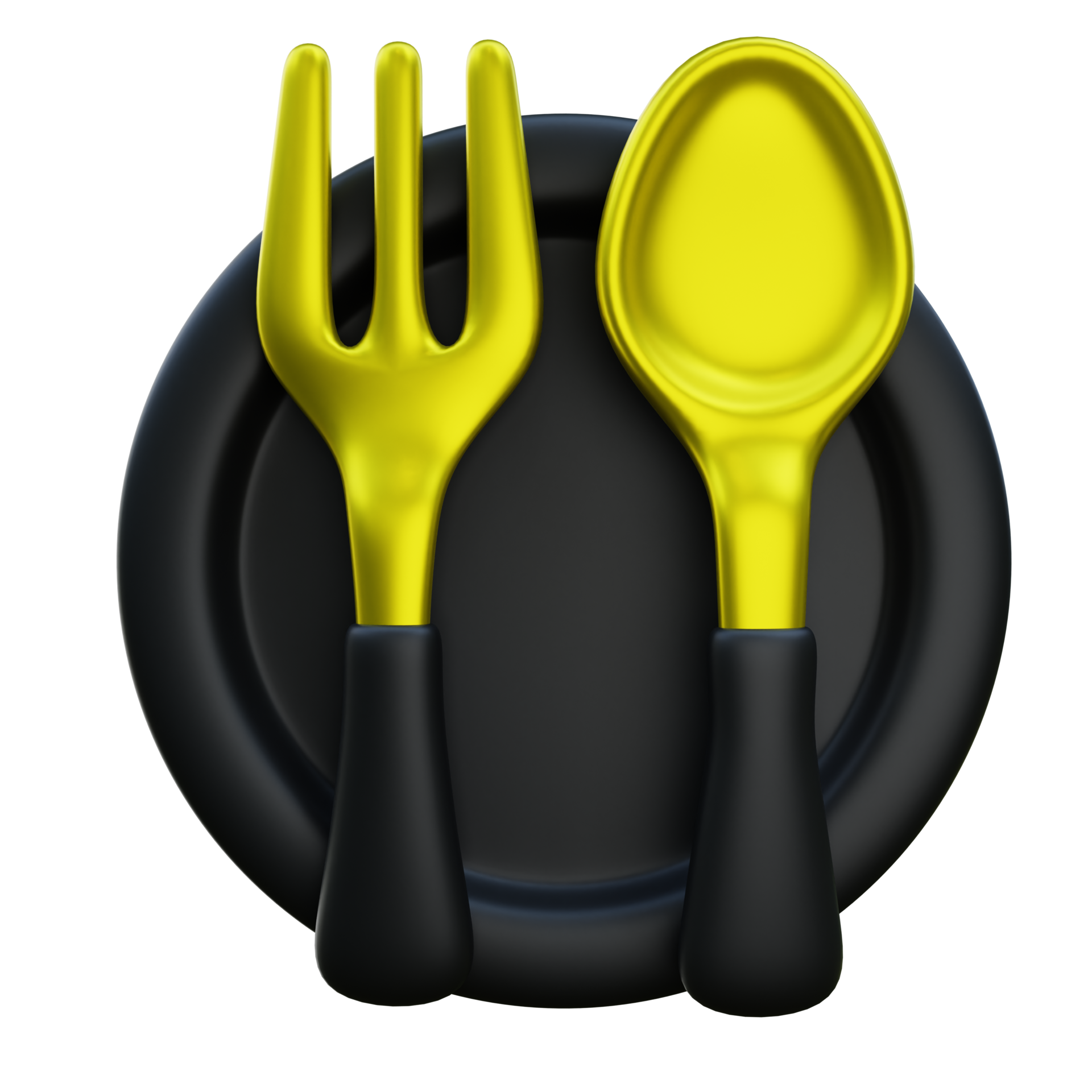 Luxury Gold Restaurant Dishware 3d Illustration 14500628 PNG