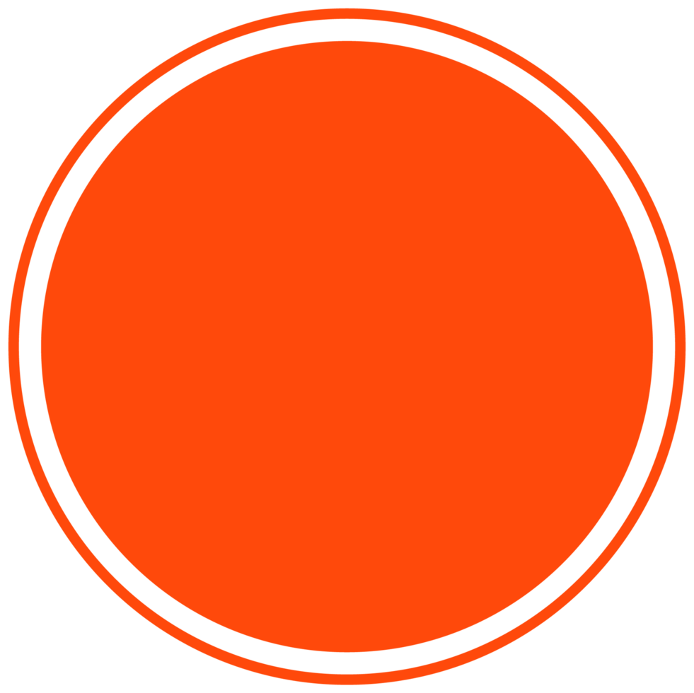 Orange round background for text. Create posts, stories, headlines, highlights. Transparent PNG Clipart