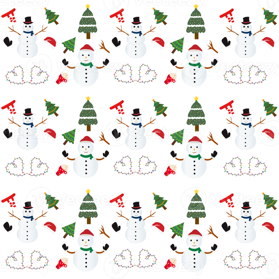 Christmas seamless pattern png