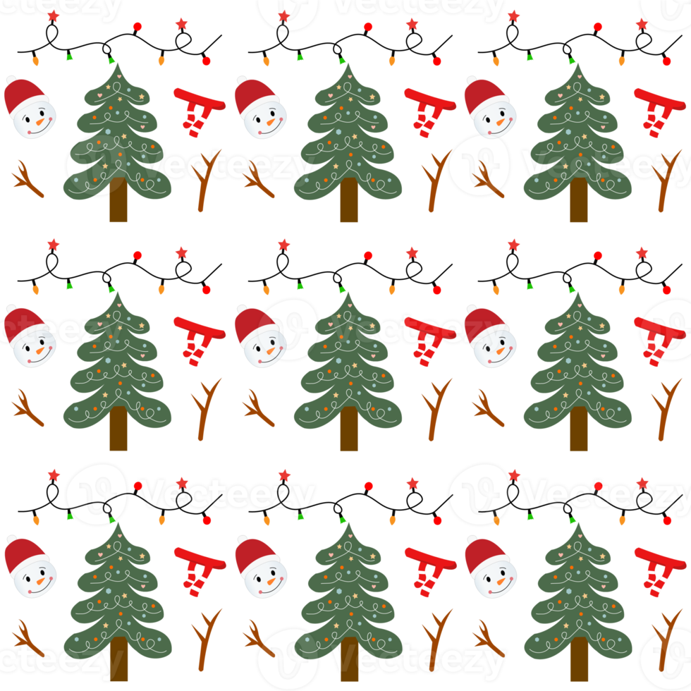 Christmas seamless pattern png