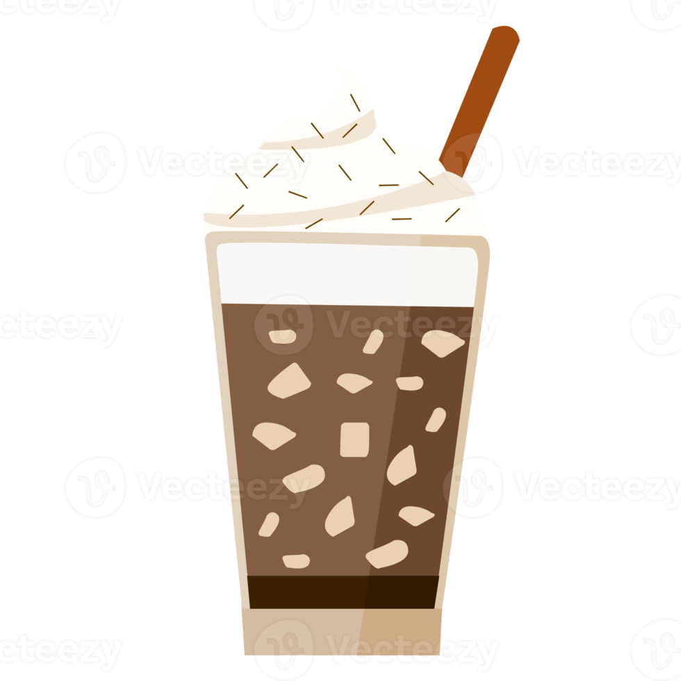 Iced coffee clipart png