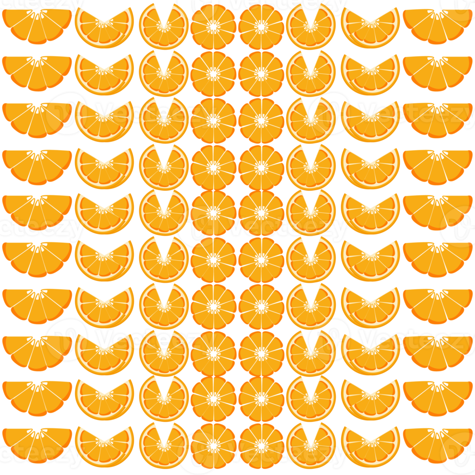 modèle sans couture orange png