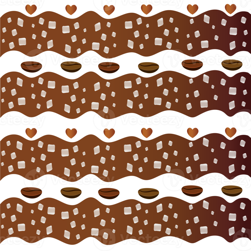 Iced coffee pattern png