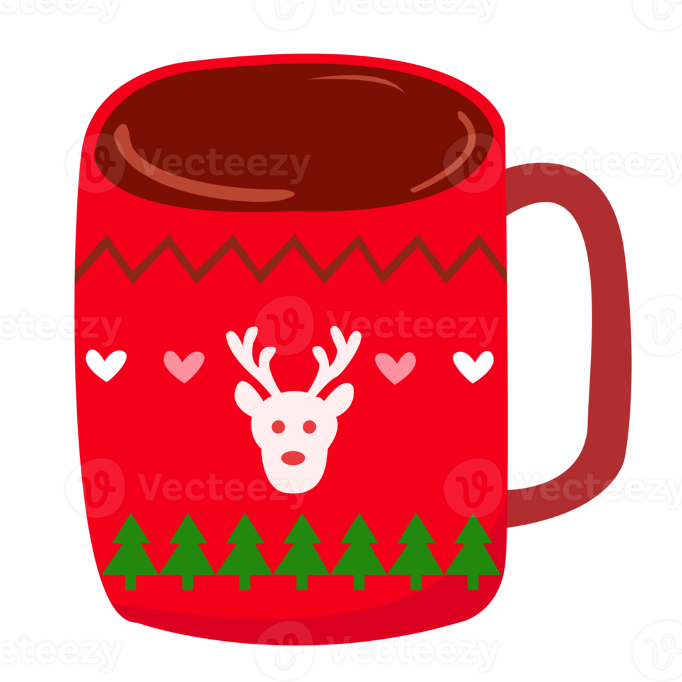 Kerstmis koffie PNG