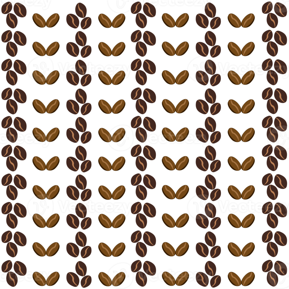 Coffee seamless pattern png