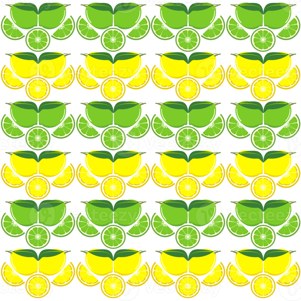 Lemon seamless pattern png