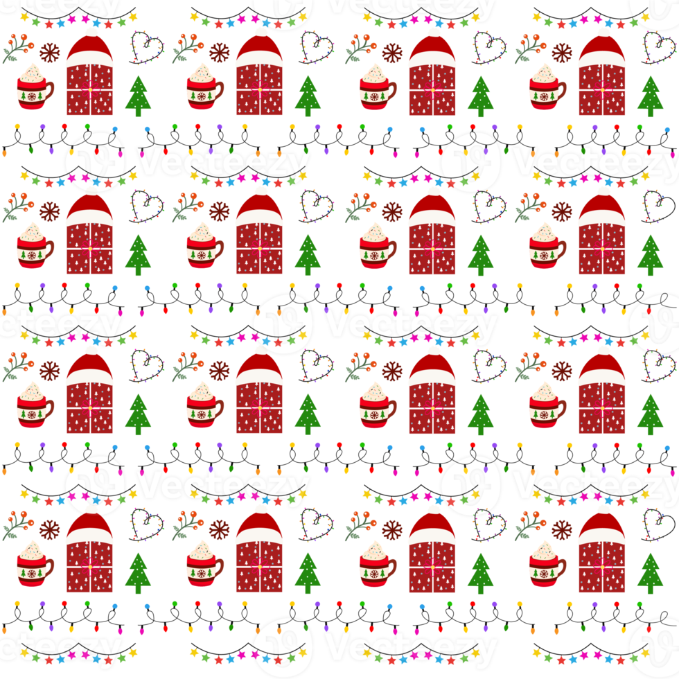 Christmas seamless pattern png