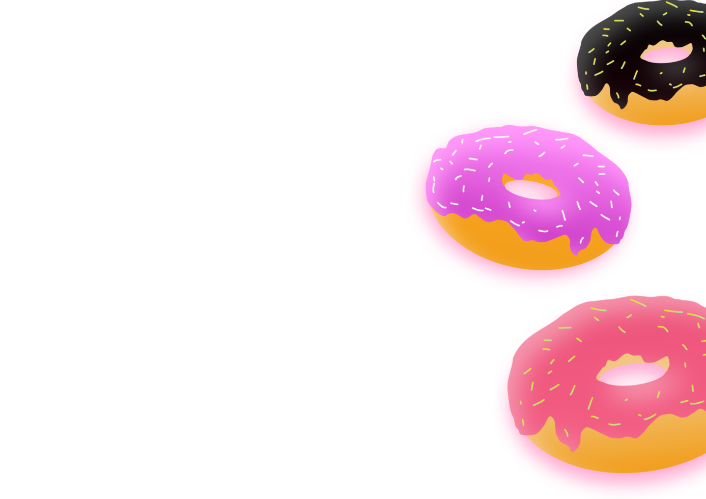 colorful donuts for background png