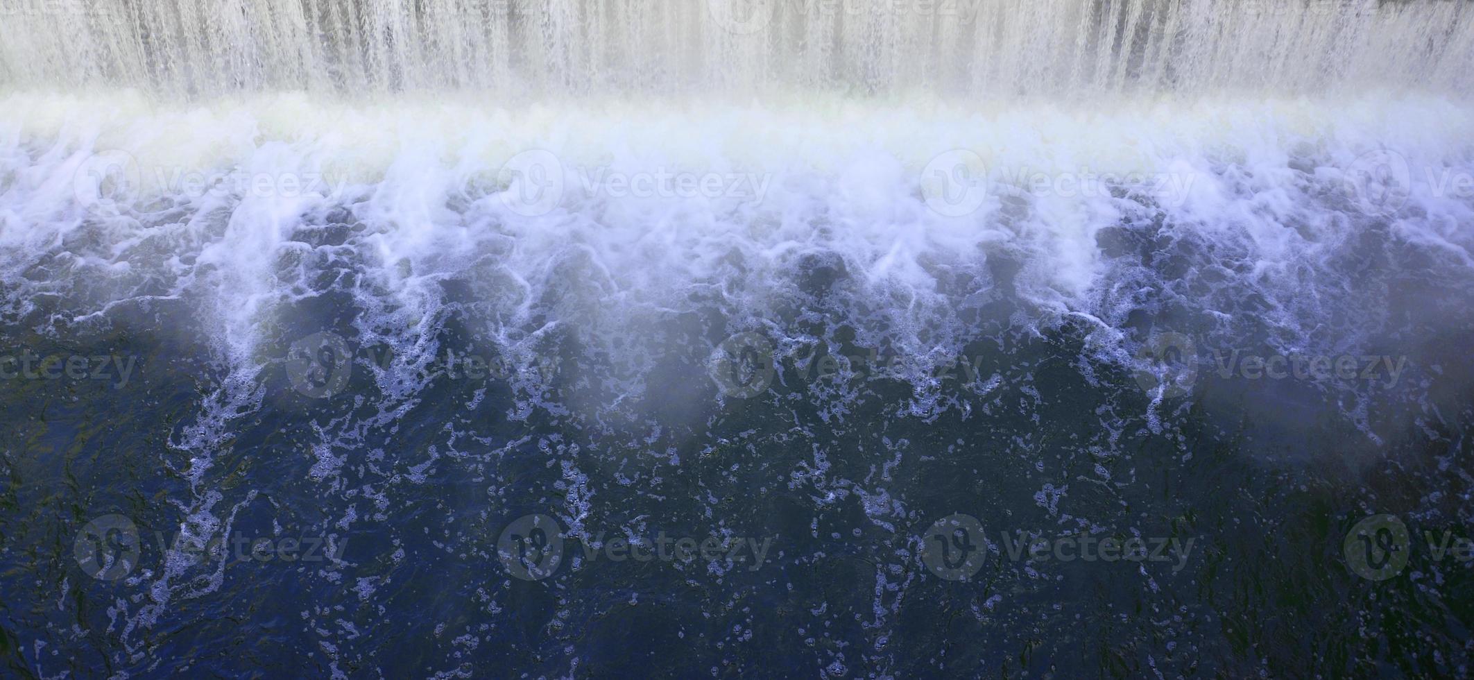 Falling water with strong bursts photo