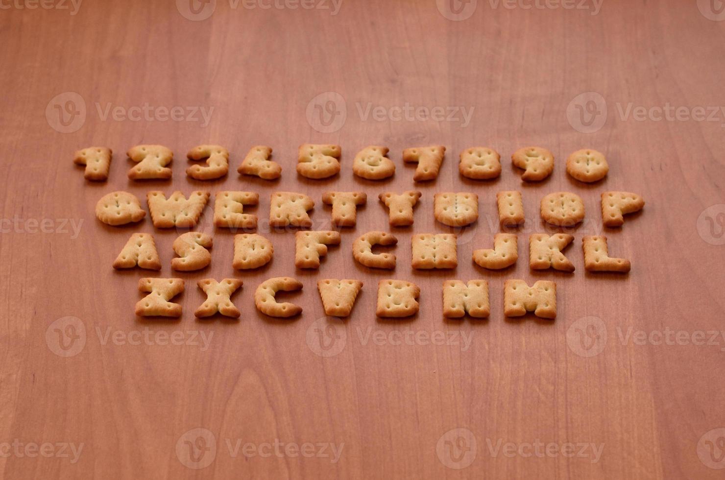 Cracker keyboard buttons photo