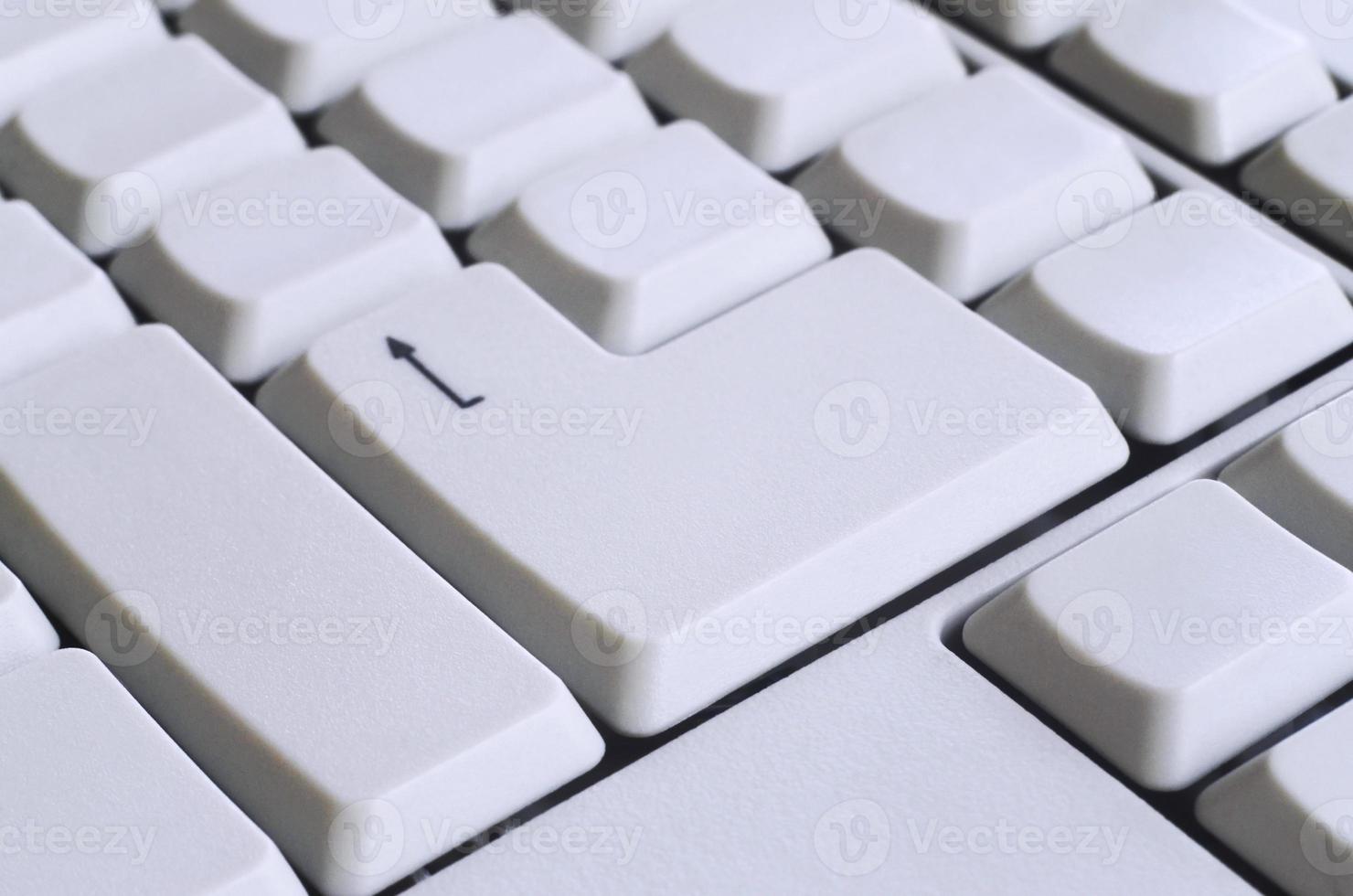 White computer keyboard photo