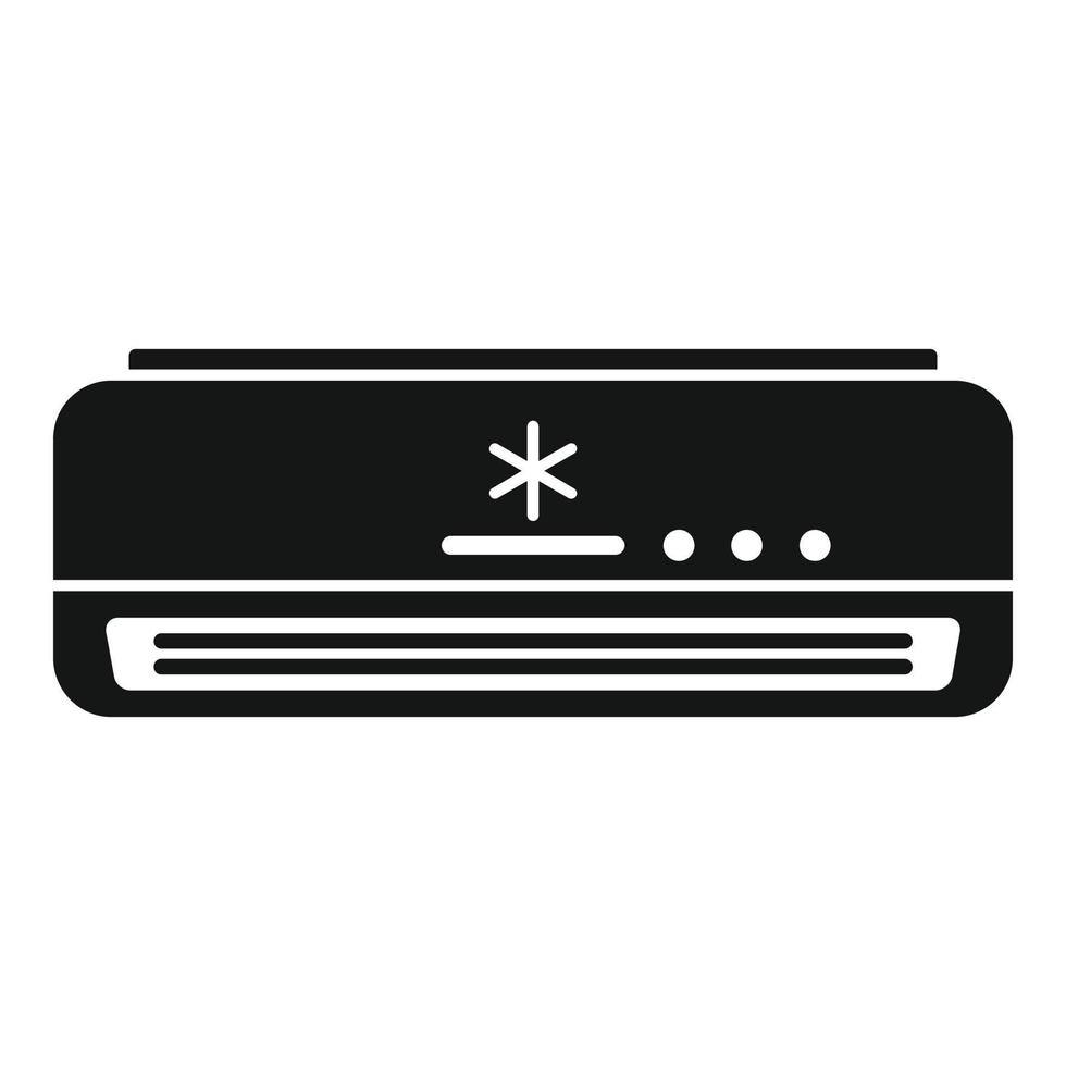 Saving air conditioner icon, simple style vector