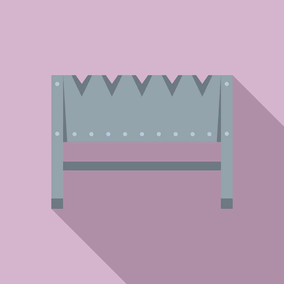 Home brazier icon, flat style vector
