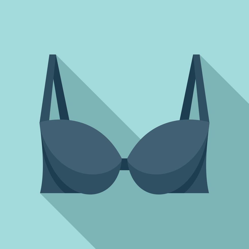 Elegant bra icon, flat style vector