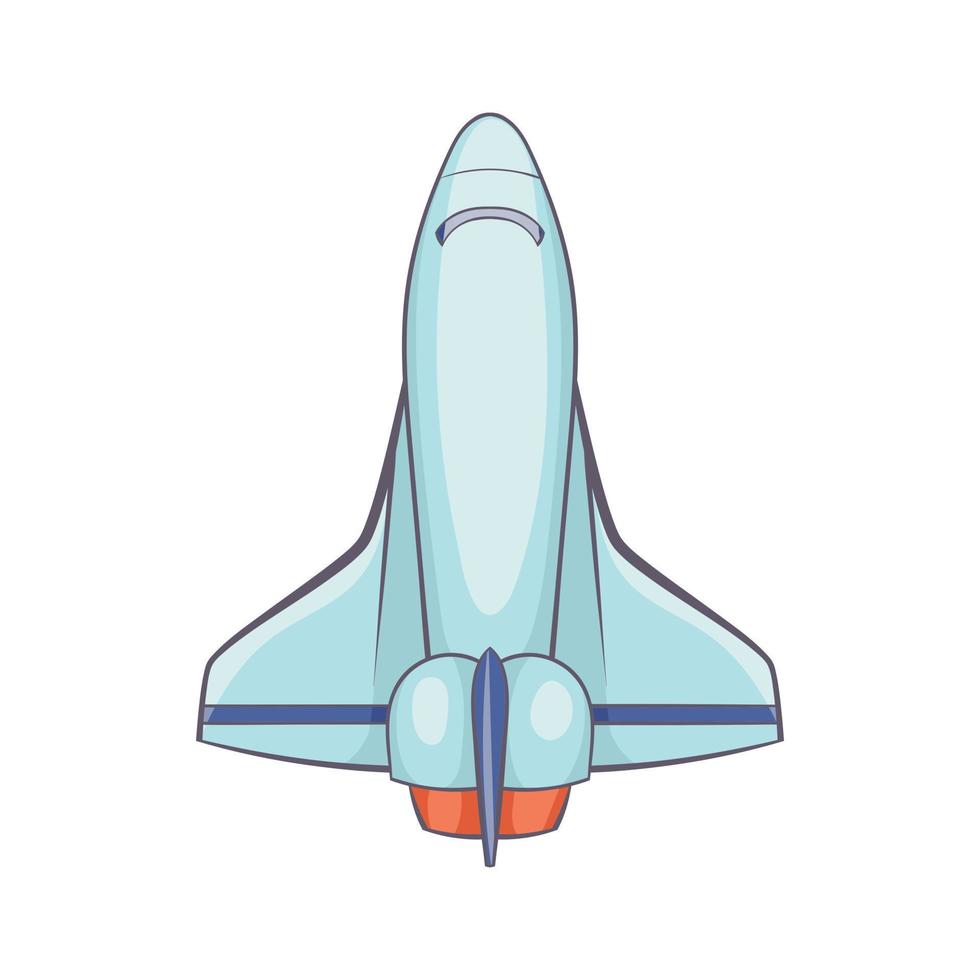 icono de avión, estilo de dibujos animados vector