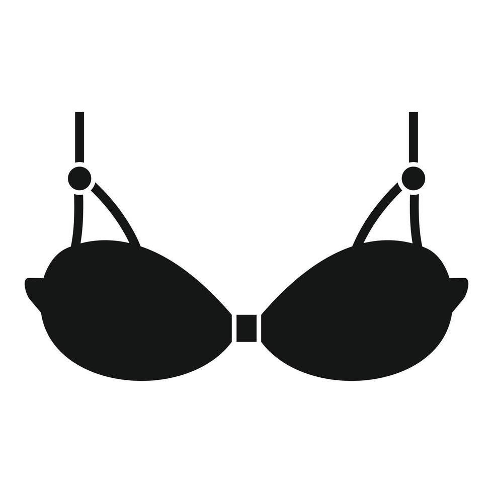 Cup bra icon, simple style vector