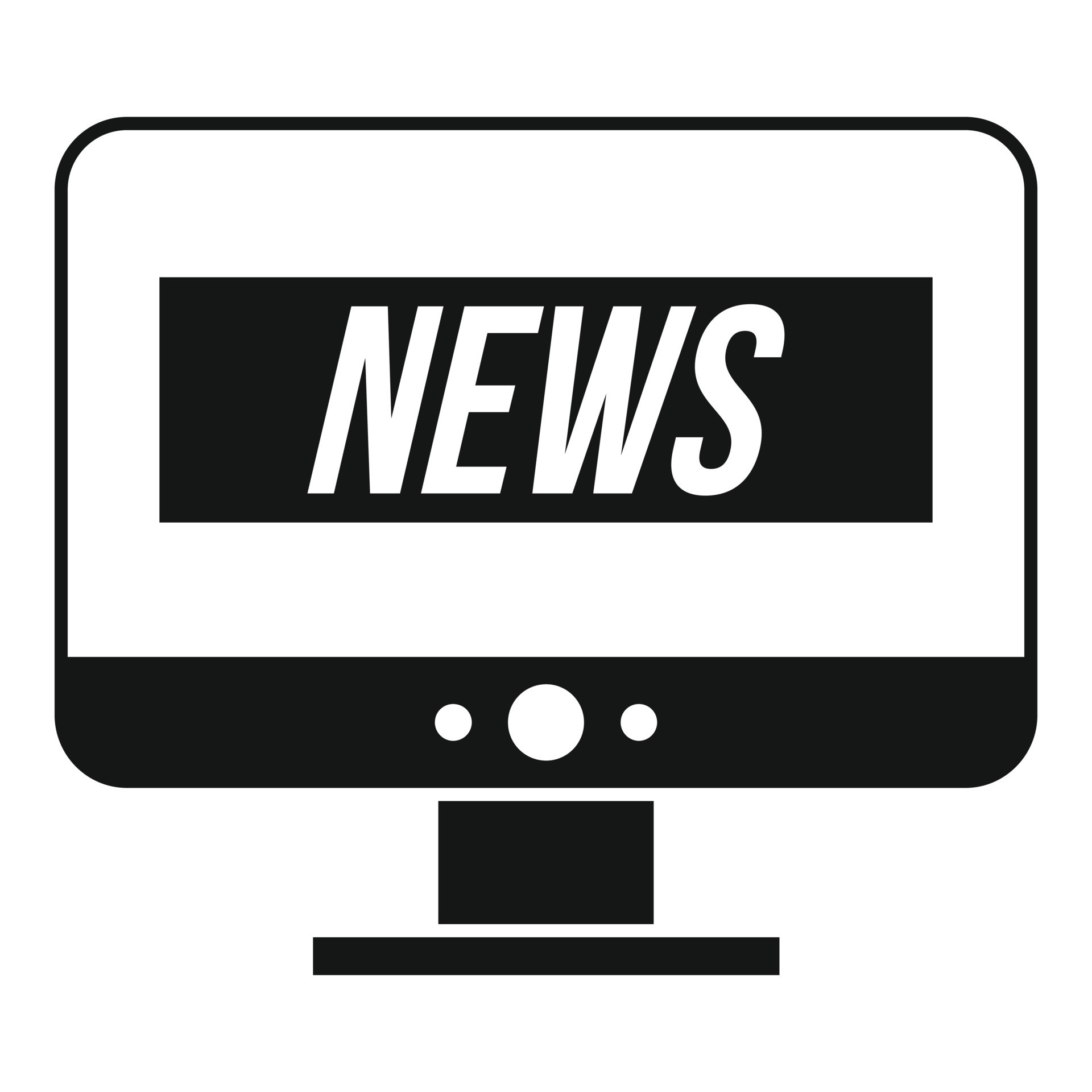 icono de noticias en línea de tv, estilo simple 14502358 Vector en Vecteezy