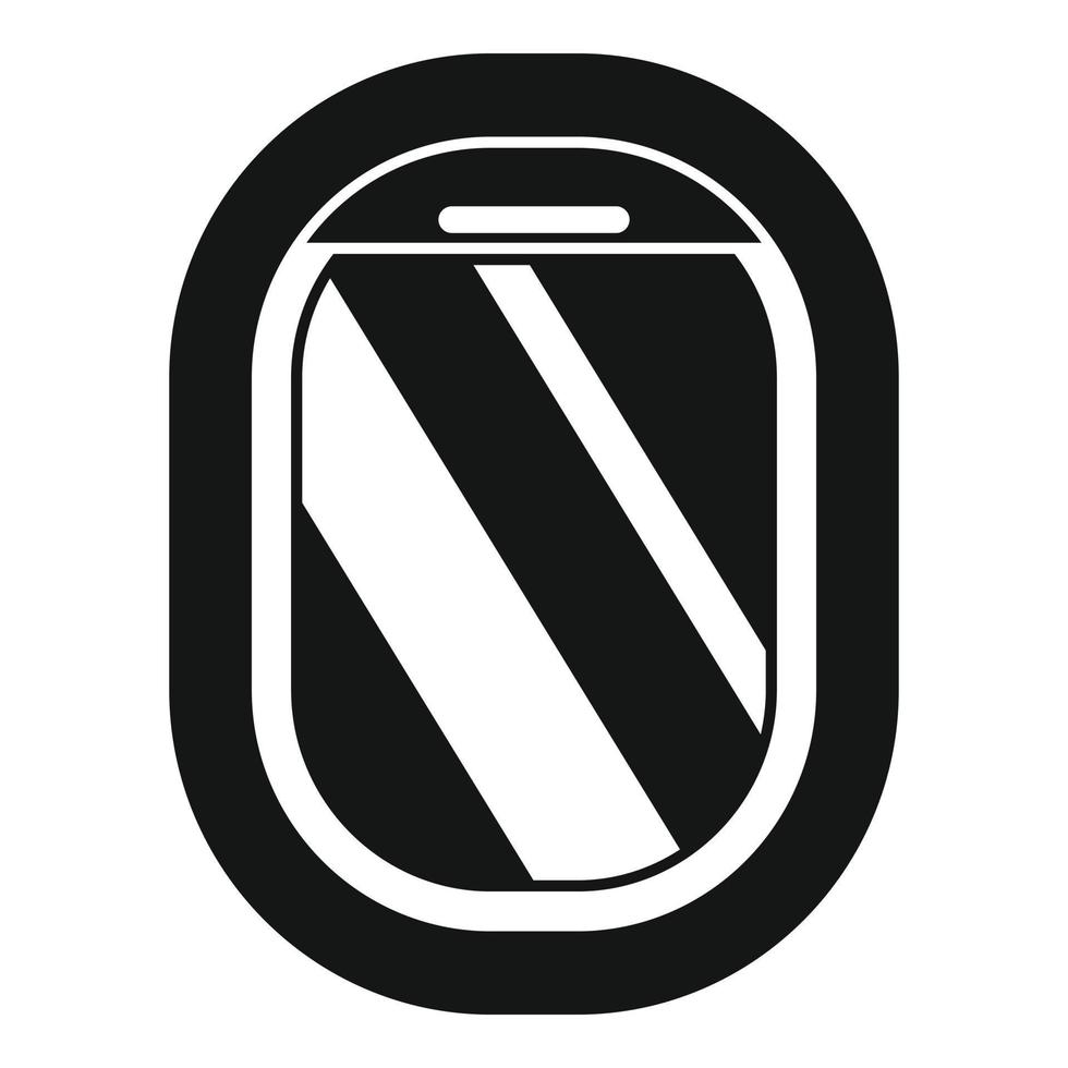Aircraft repair window icon, simple style vector