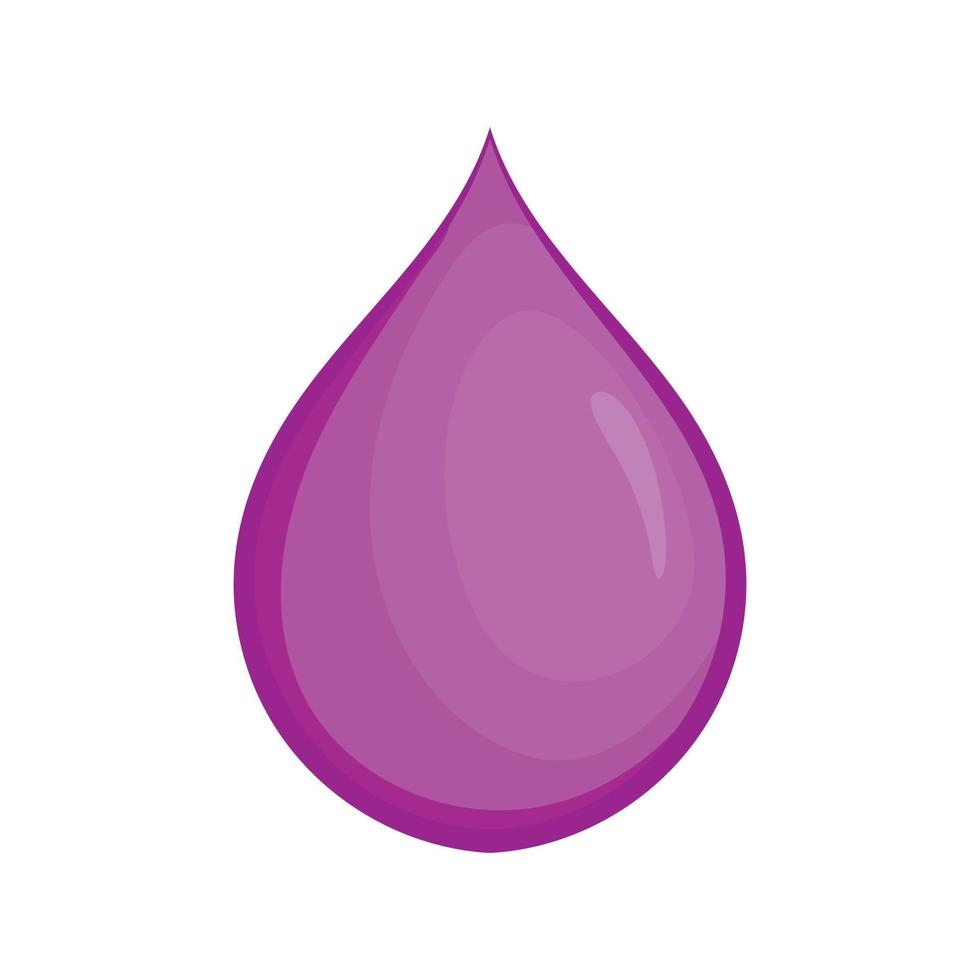 icono de gota de aceite, estilo de dibujos animados vector