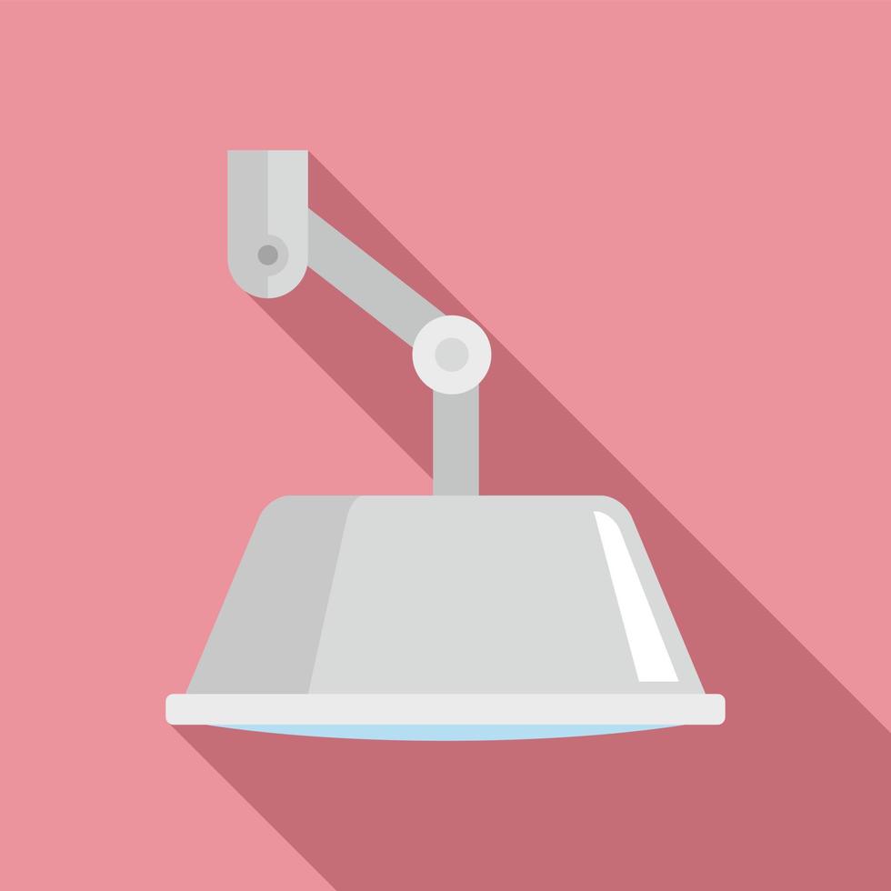 Room surgical light icon, flat style vector