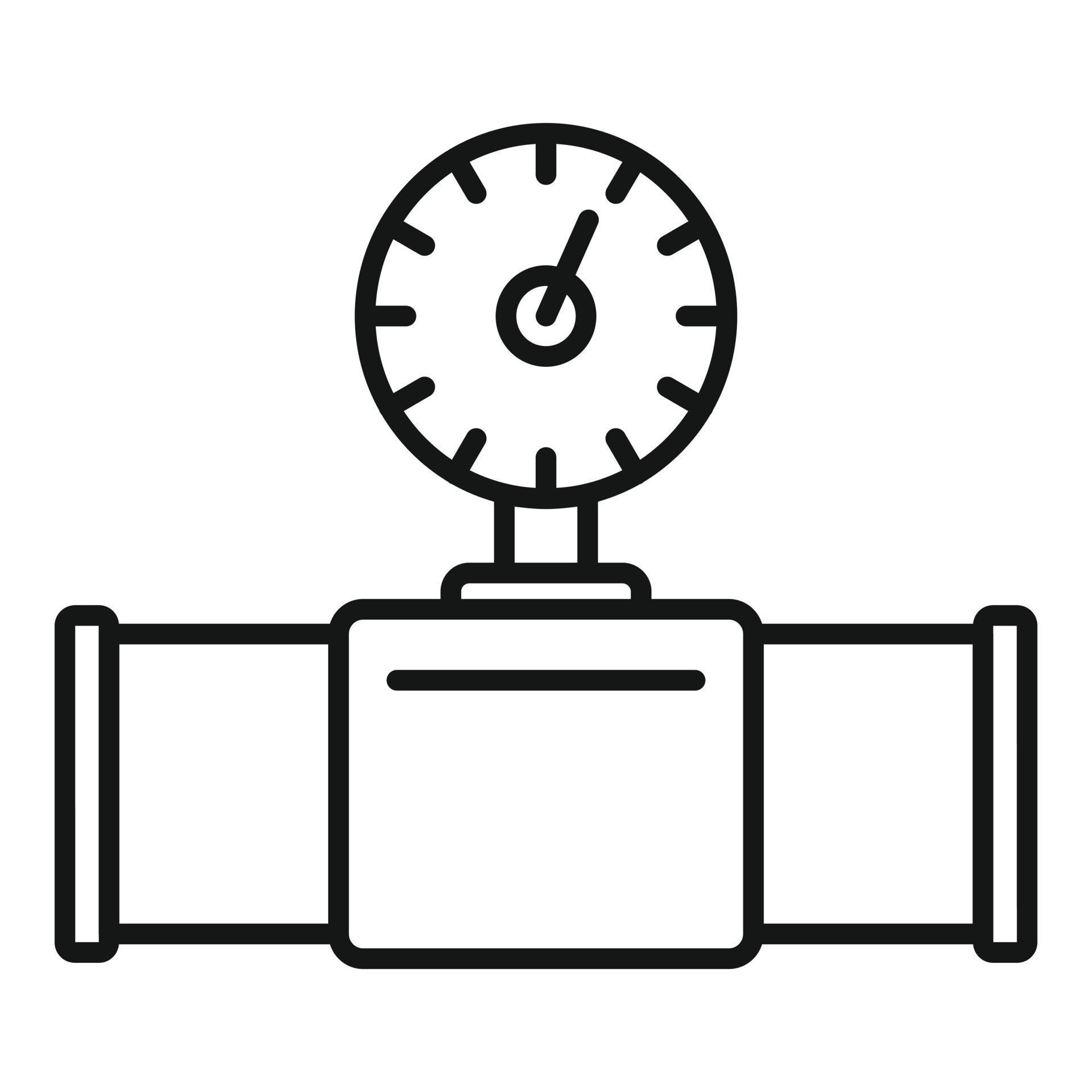 Counter water pipe icon, outline style 14502436 Vector Art at Vecteezy