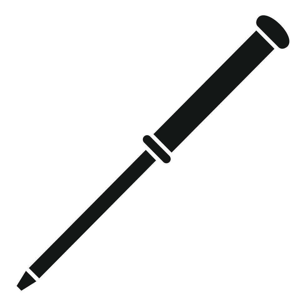 Watch repair screwdriver icon, simple style vector