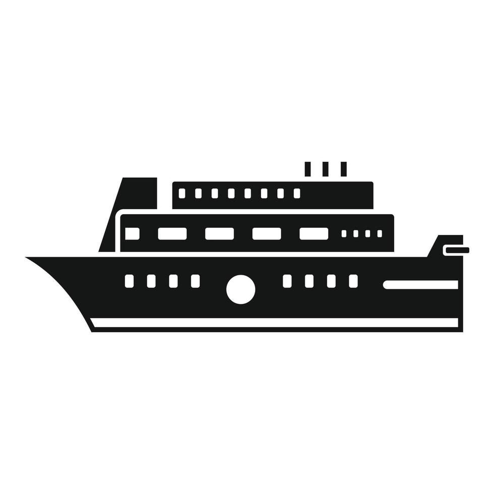 Life travel cruise icon, simple style vector