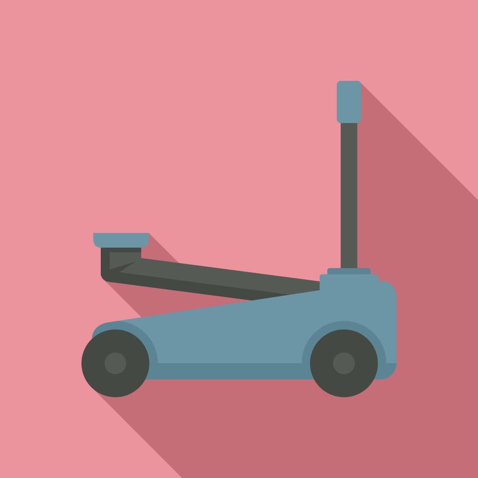 Auto jack-screw icon, flat style vector