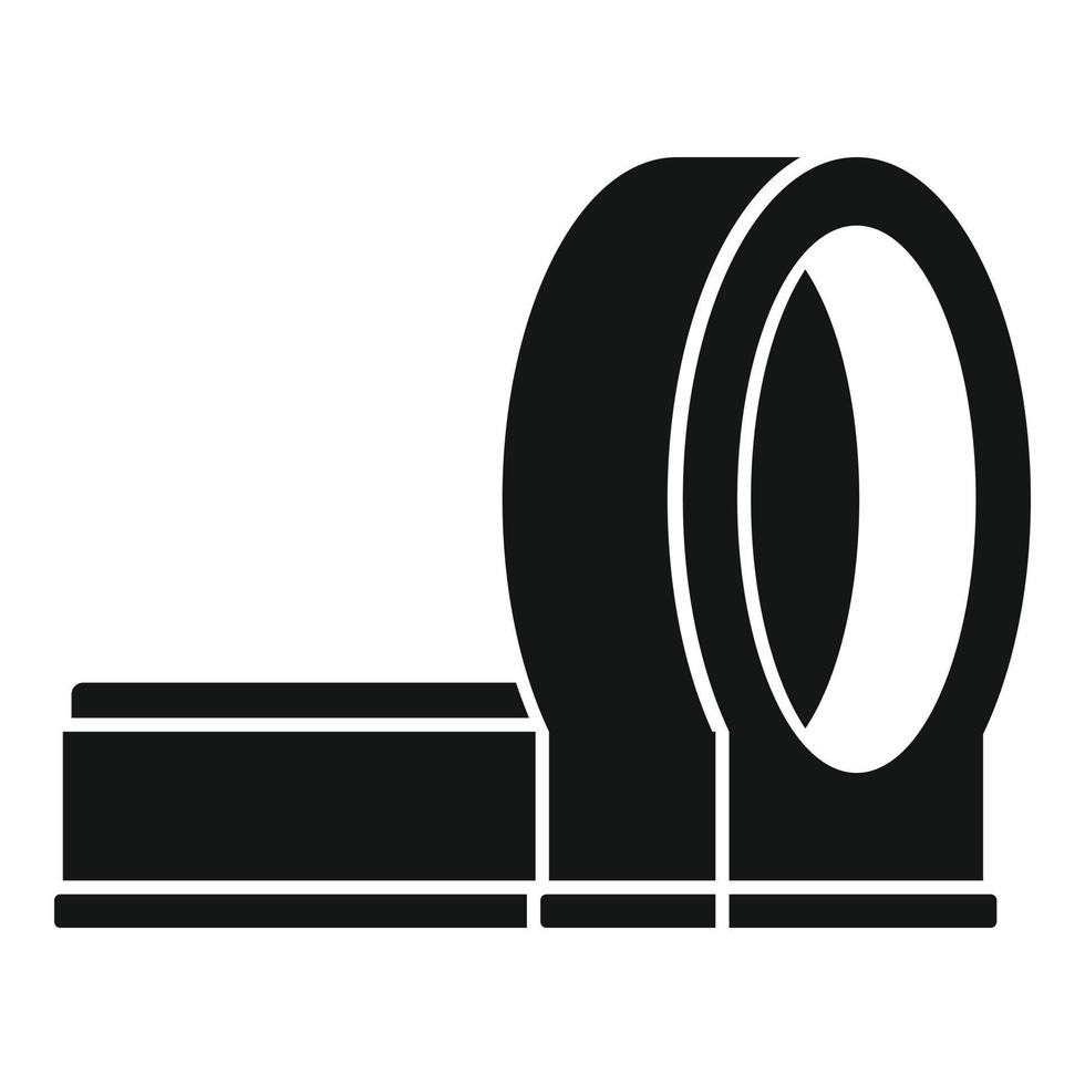 Magnetic resonance imaging equipment icon, simple style vector