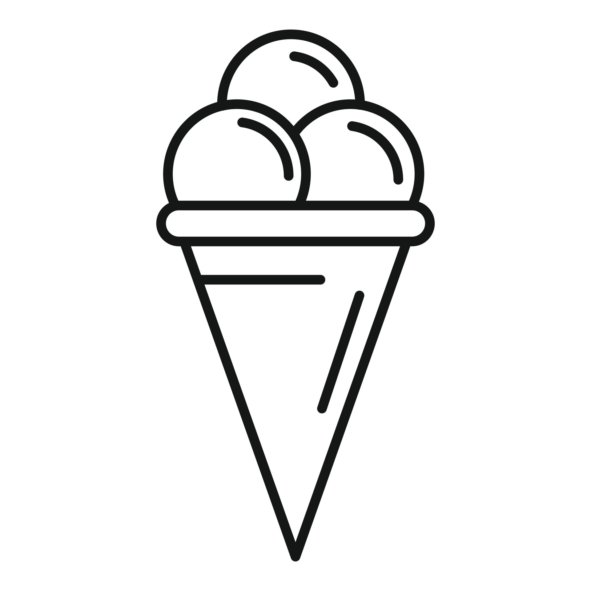 Ice cream cone icon outline style 14502673 vector art at vecteezy