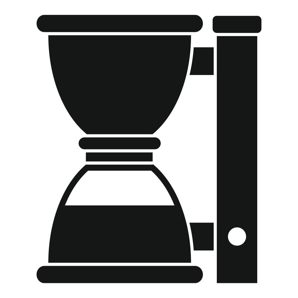 Barista coffee machine icon, simple style vector