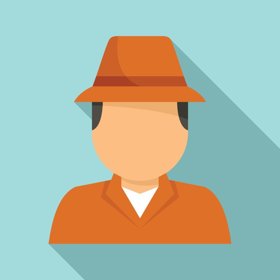 Investigator icon, flat style vector