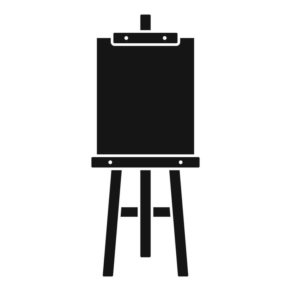 Board easel icon, simple style vector